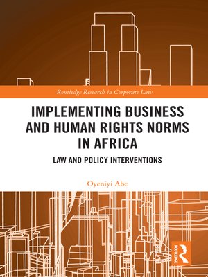 cover image of Implementing Business and Human Rights Norms in Africa